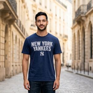 🍀Fanatics New York Yankees Navy Short-Sleeve Graphic Tee: Mens XL